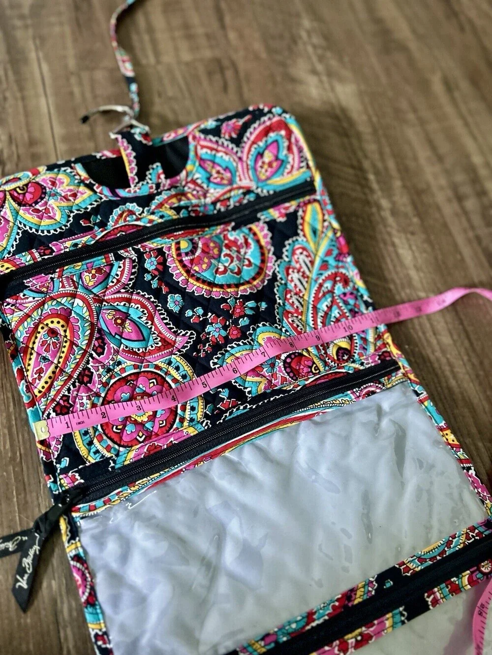 Vera Bradley Petal Paisley Hanging Travel Organizer Cosmetic Makeup Toiletry Bag